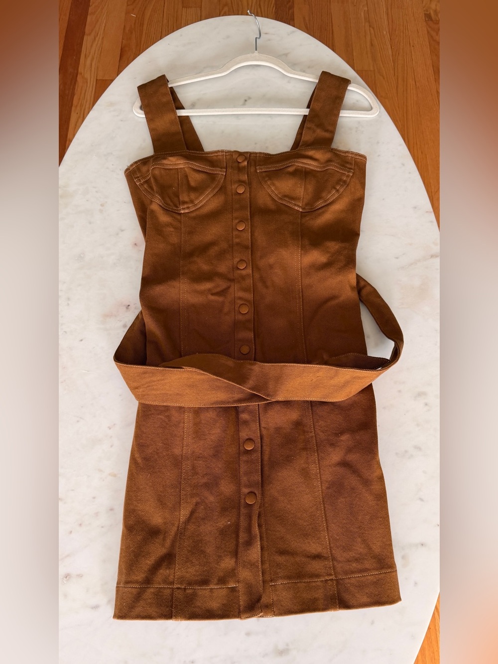 Nanushka Women's Brown and Tan Dress